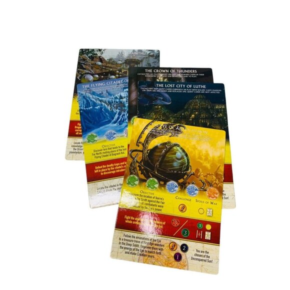 Legacy of the Unconquered Sun Game Replacement 5 Epic Quest Cards Exalted 2nd Ed - Picture 4 of 6